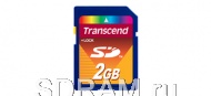 Карта памяти 2GB Secure Digital Card, Transcend