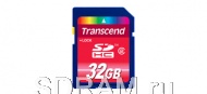 Карта памяти 4GB Secure Digital Card, High Capacity (SDHC) Class 2, Transcend