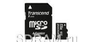 Карта памяти 1GB microSD/TransFlash + 2 Adapters, Transcend
