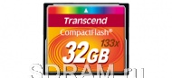 Карта памяти 4GB CompactFlash Card 133X, Transcend