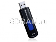 Флэш накопитель 64 GB USB 2.0 JetFlash, 500, черный, Transcend