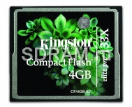 4GB CF, CompactFlash Card, Elite Pro, 133X, Kingston