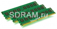 Оперативная память 6 GB DDR3 PC8500 DIMM Non-ECC CL7 ValueRAM Single Rank, Kit of 3, Kingston