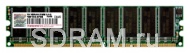 512MB DDR PC3200 DIMM ECC CL3 Transcend single rank x8