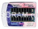 2GB DDR PC3200 DIMM CL3 Transcend kit of 2 [LR]