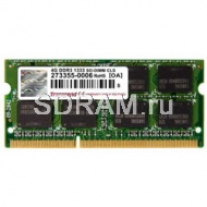 Оперативная память 4 GB DDR3 1333 SO-DIMM 9-9-9 Transcend